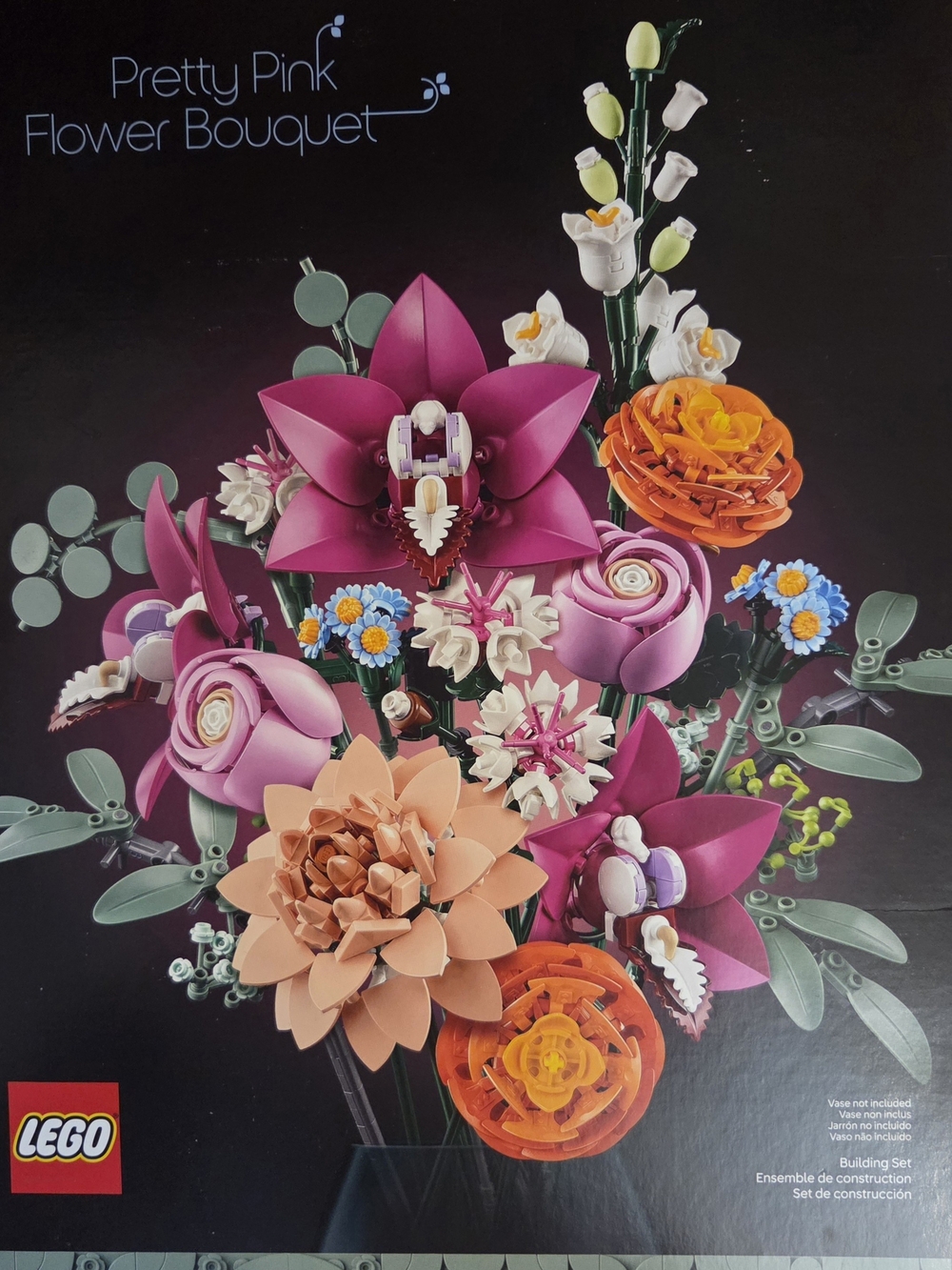 LEGO Botanicals Pretty Pink Flower Bouquet (10342) – NEW in Sealed Box